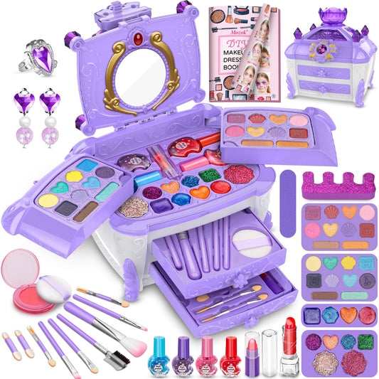 Kids Washable Makeup Set for Girls Ages 3-12