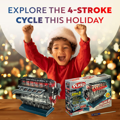 Playz STEM Inline 6 Engine Model Kit
