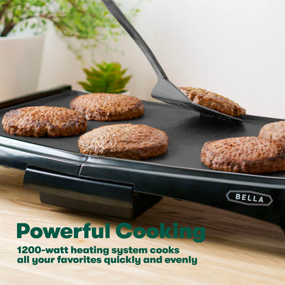 BELLA Smokeless Electric Griddle with Temperature Control