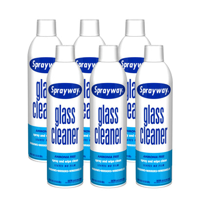 Sprayway Glass Cleaner Foaming Spray 19 oz, 6 Pack