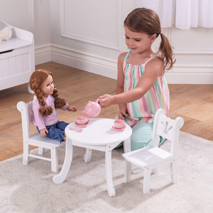 KidKraft Doll Table & Chair Set for 18-Inch Dolls