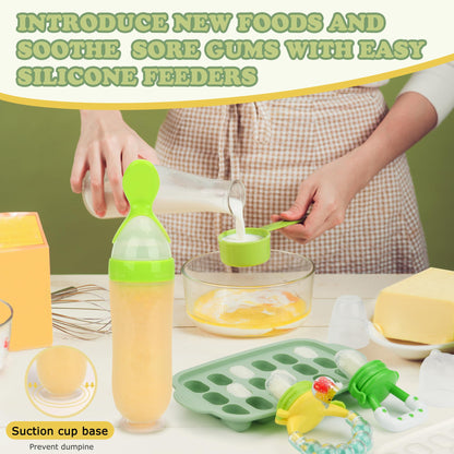 Baby Food Feeder & Popsicle Molds by WAJIAYON