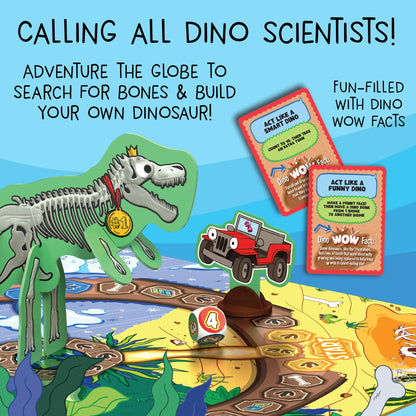Dino Adventure Game for 2-4 Players, Ages 6+