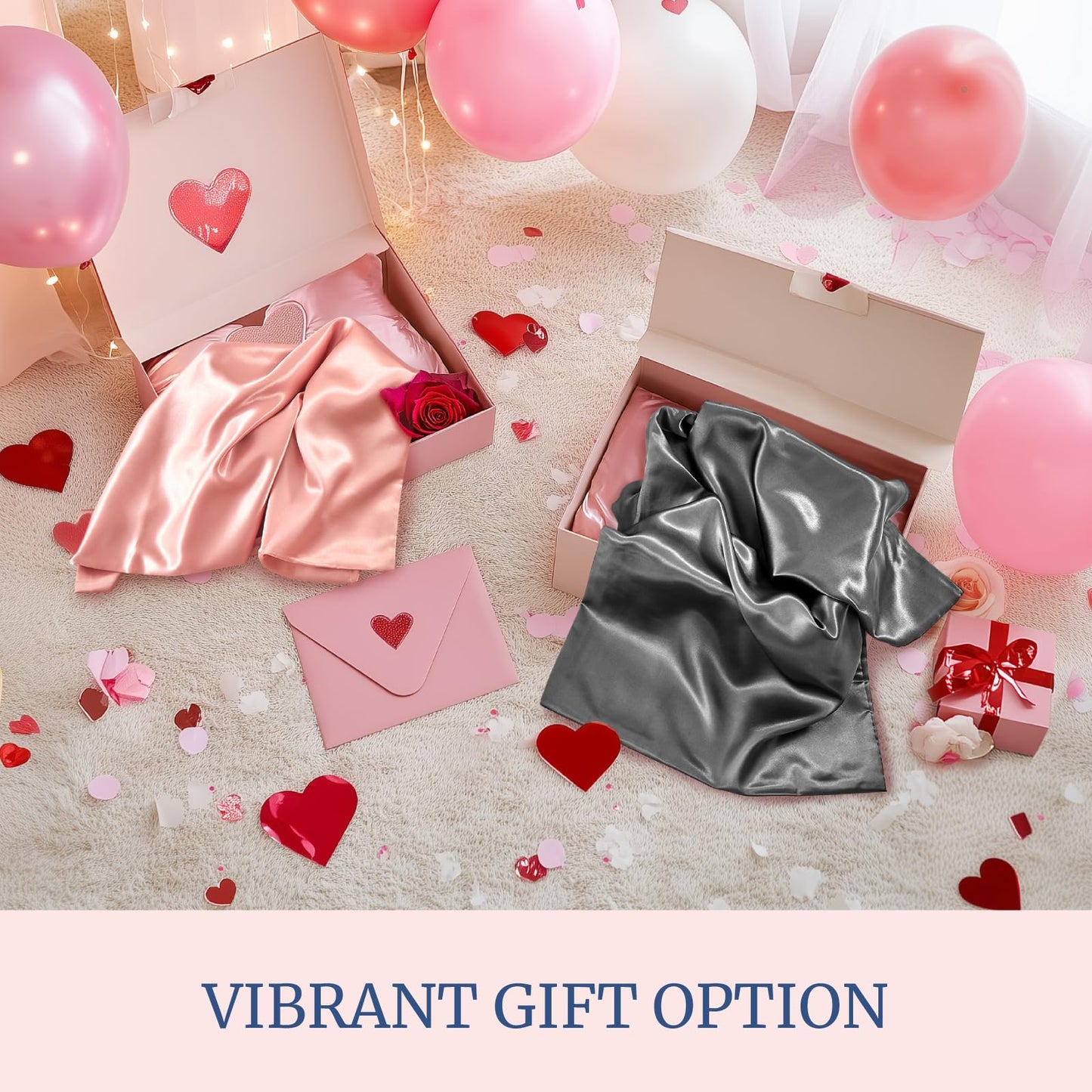 Satin Pillowcase Set for Hair and Skin