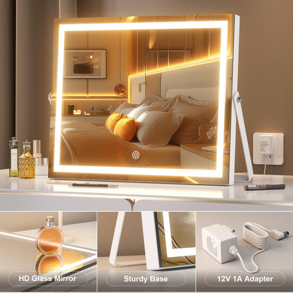 Hasipu LED Makeup Mirror with 10X Magnification