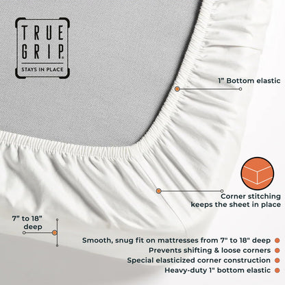 SLEEP RX 400 Thread Count Cotton Sateen Sheets