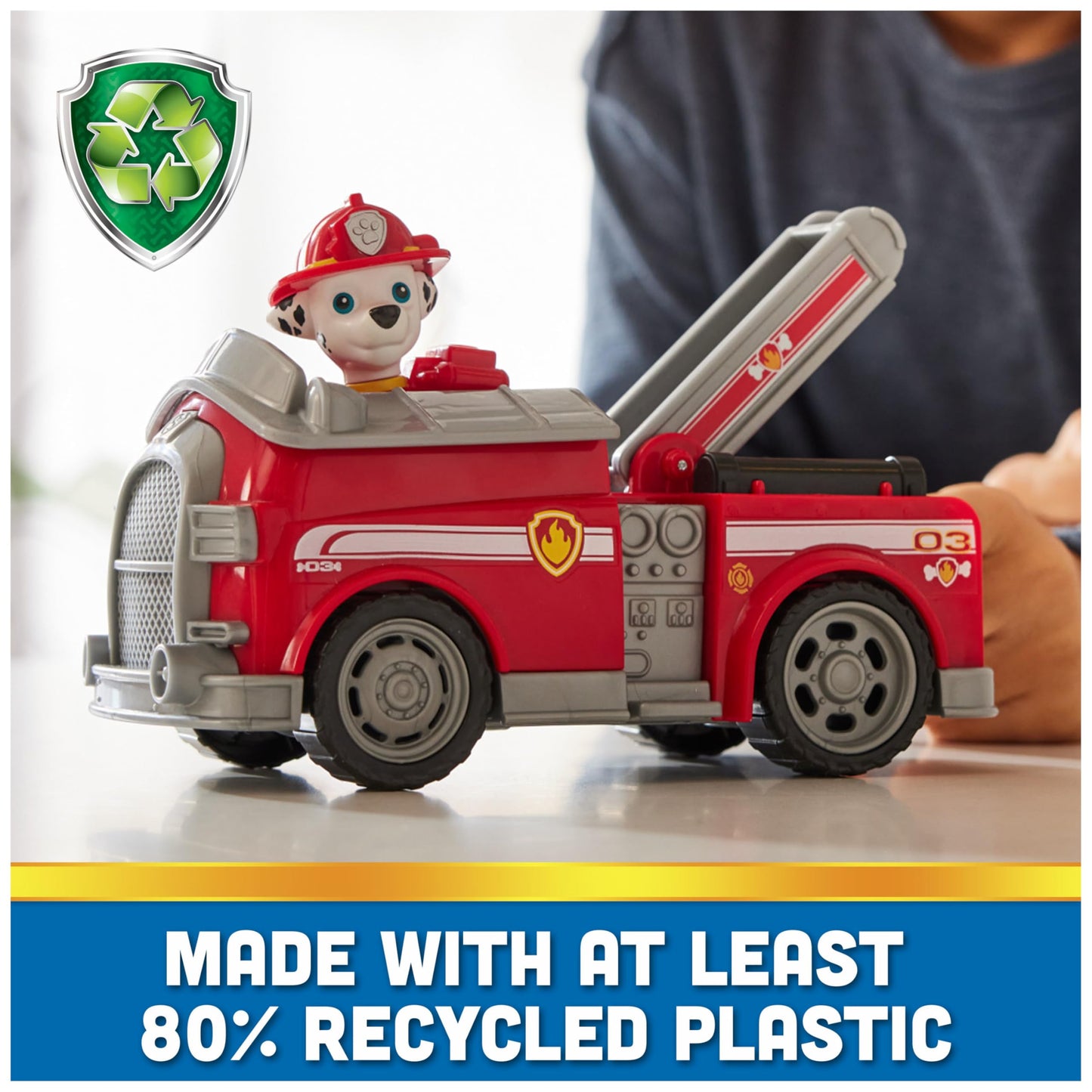 Paw Patrol Marshall Firetruck Toy with Action Figure