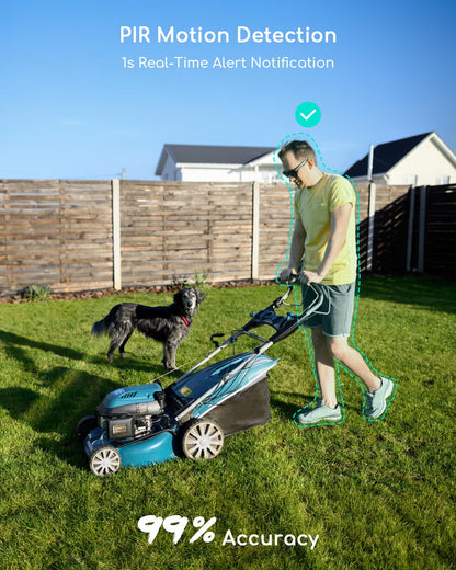 4 Cam COOAU Solar Security Camera System
