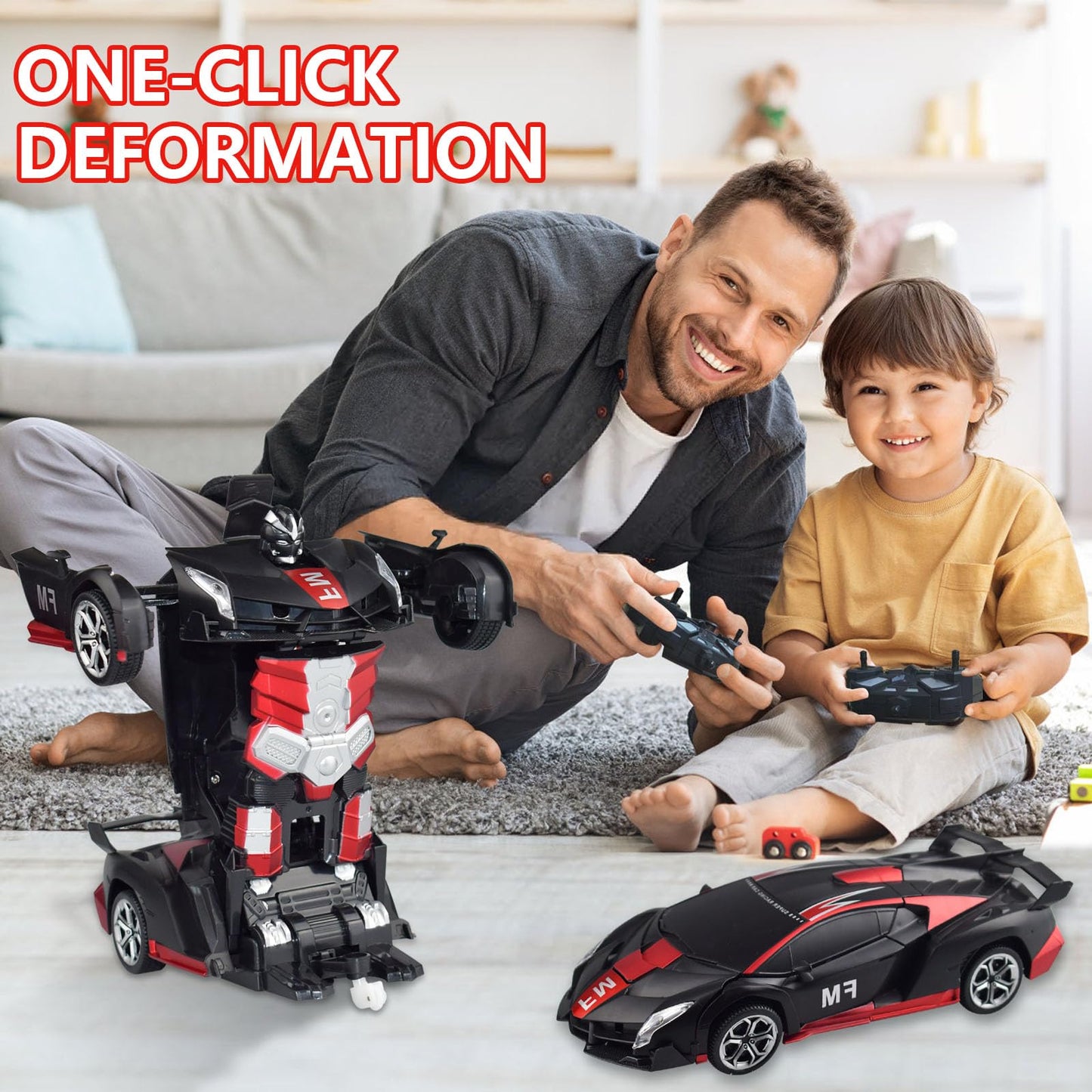 Remote Control Deformation Car to Robot 1:18
