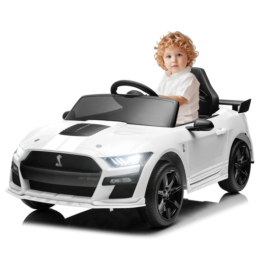 FUNTOK 12V Ford Mustang Ride On Car for Kids