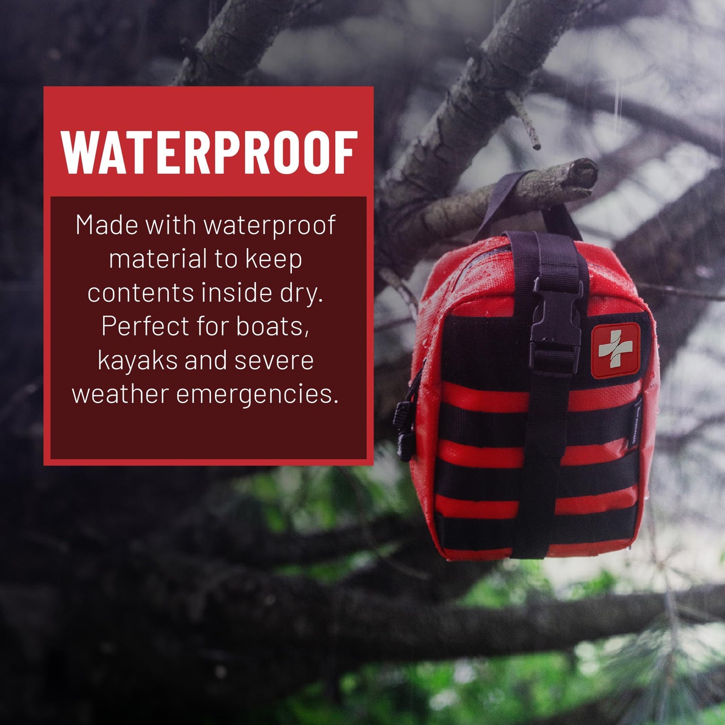 Surviveware 200-Piece Waterproof First Aid Kit