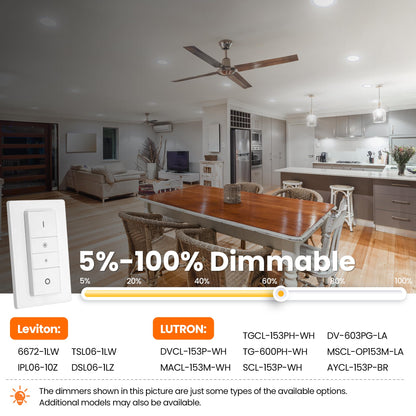 AUDERWIN 4 Inch Dimmable LED Recessed Lights