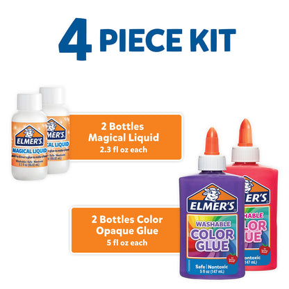 Elmer's Color Slime Kit with Activators, 2-Count