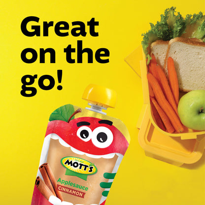 Mott's Cinnamon Applesauce Pouches, 24 Count