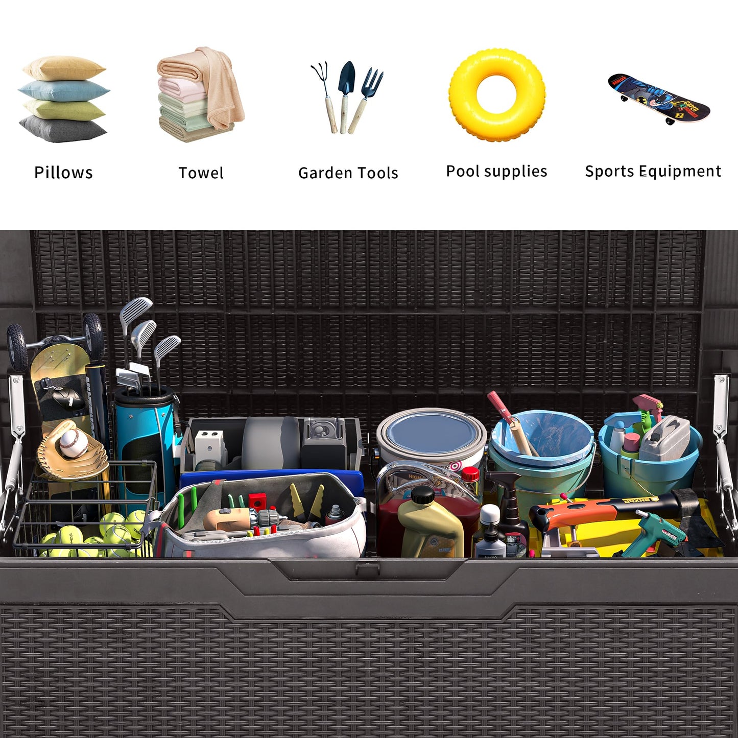 100 Gallon YITAHOME Outdoor Storage Box