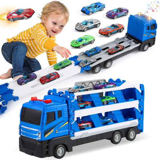 Transformable Truck Race Track Toy Set for Kids
