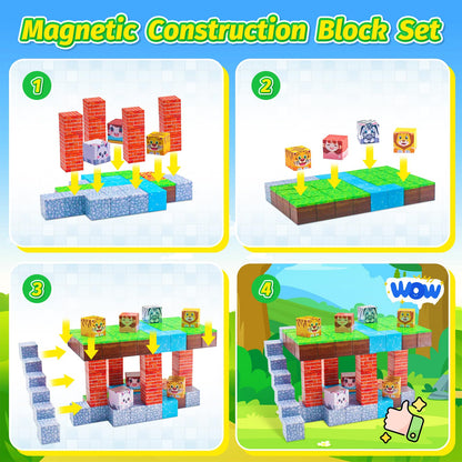 100pcs Magnetic Building Blocks for Kids