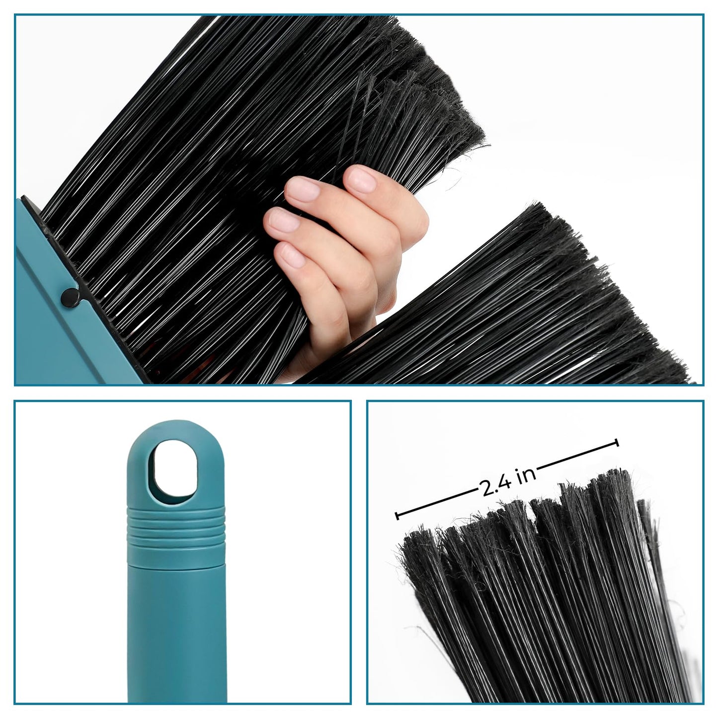 Long Handle Bristle Broom for Indoor Sweeping