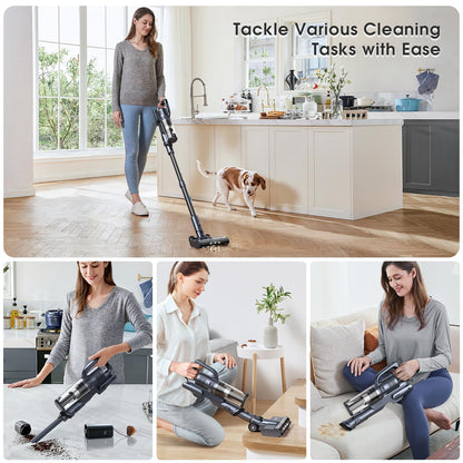 MIUZZY Cordless Vacuum Cleaner with 30kPa Suction