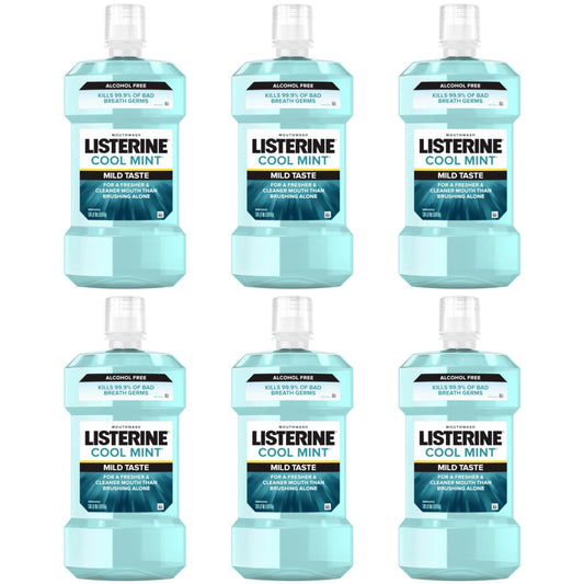 500 mL Listerine Alcohol Free Mouthwash 6 Pack