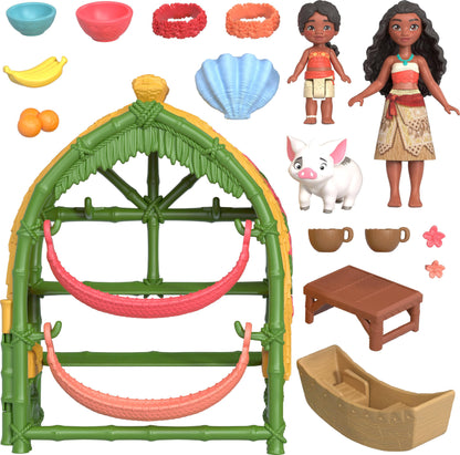 Mattel Moana Playset with Dolls and Accessories