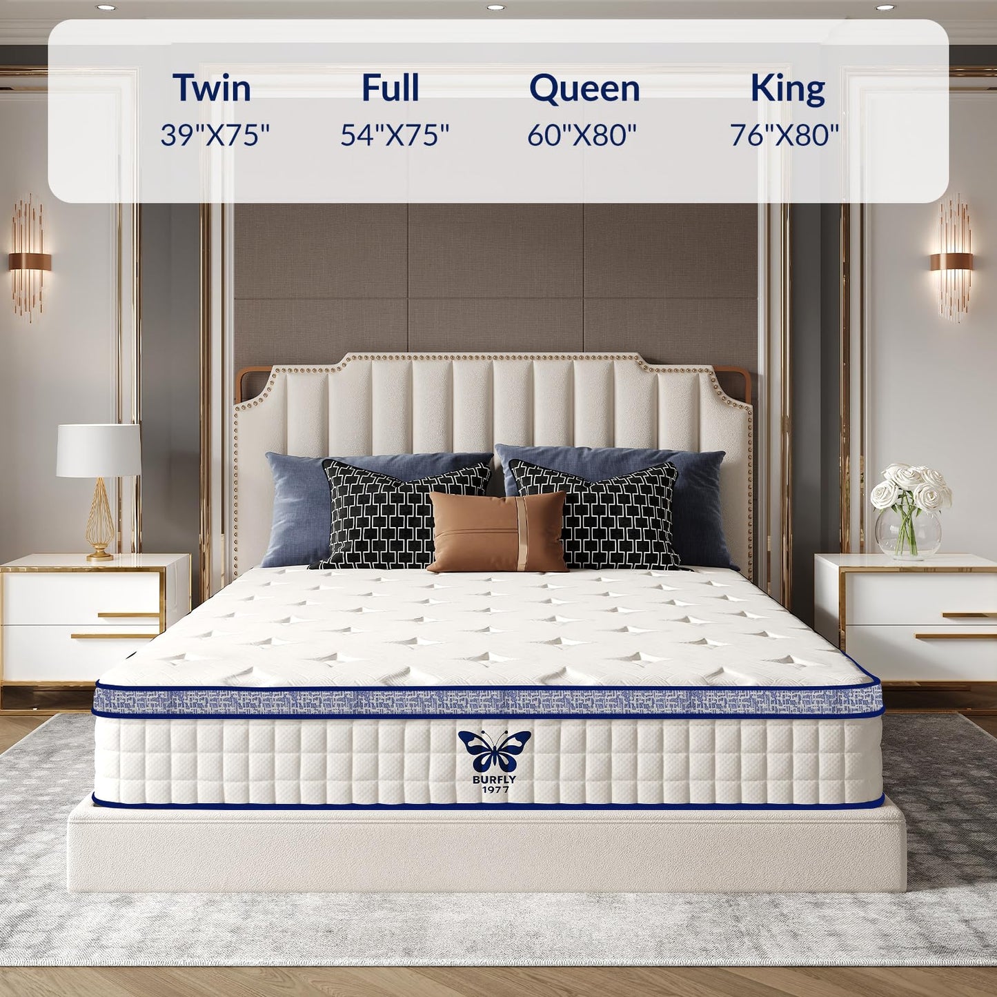 Queen Gel Memory Foam Pocket Spring Mattress