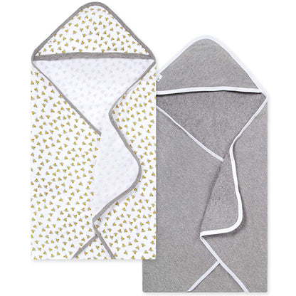 Burt's Bees Baby Organic Cotton Hooded Towels 2-Pack