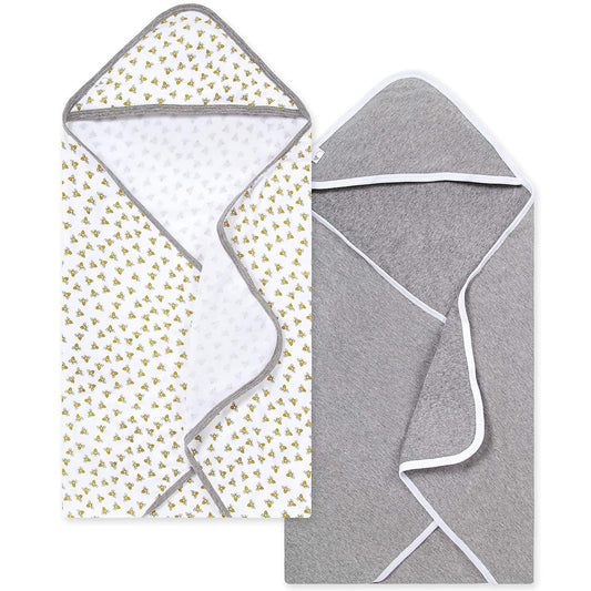 Burt's Bees Baby Organic Cotton Hooded Towels 2-Pack