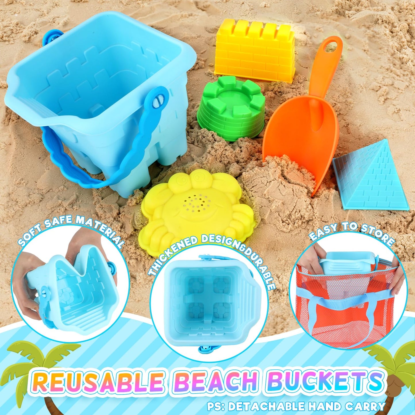 42 PCS Luucio Beach Toys Set for Kids