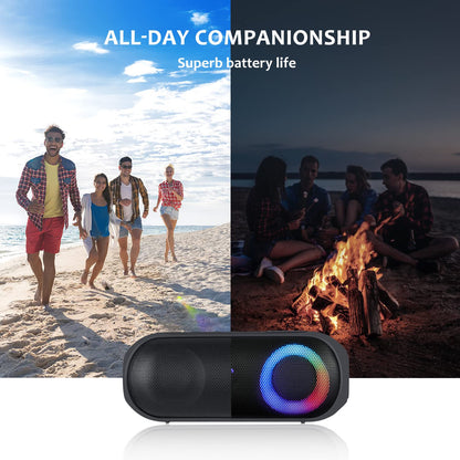 30W Waterproof Bluetooth Speakers with RGB Lights