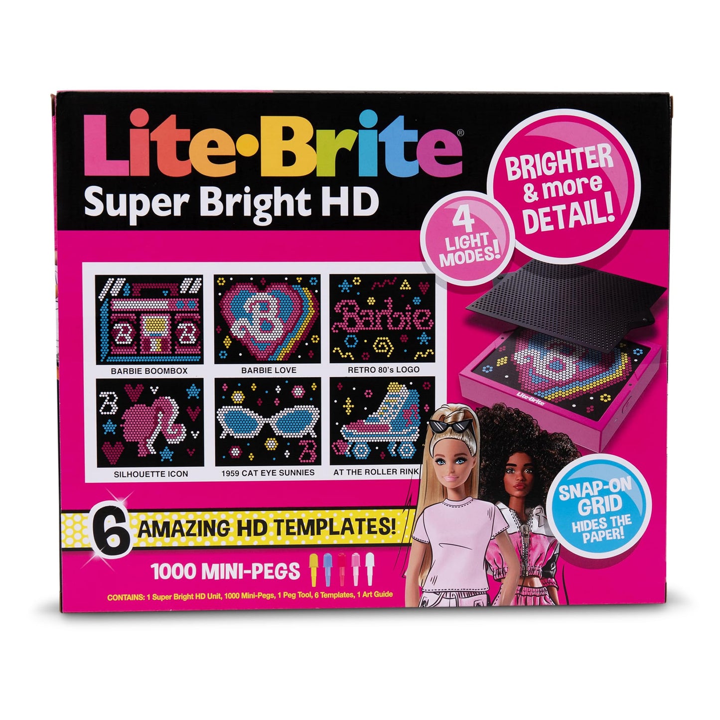 Lite Brite Barbie HD Light-Up Creative Screen