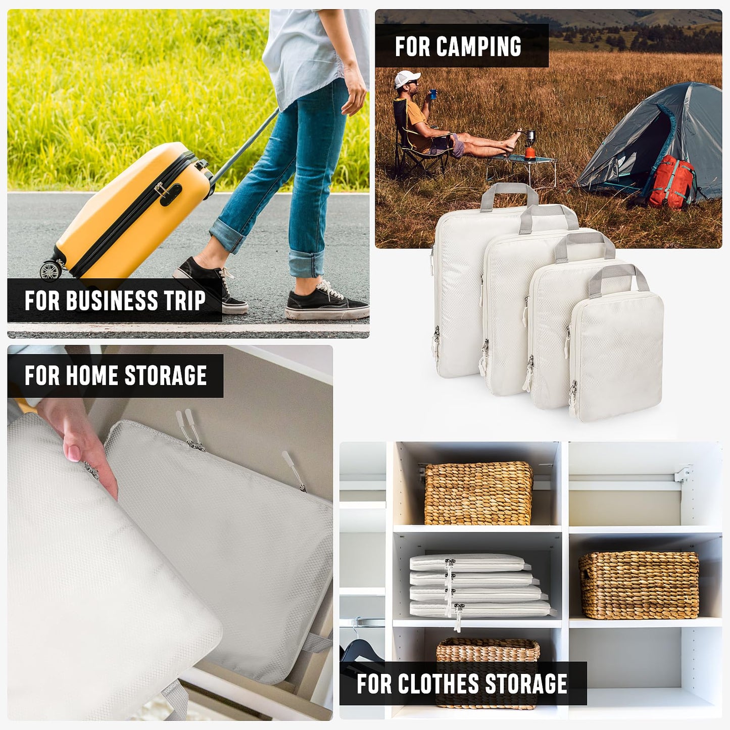 YOOFAN Travel Packing Cubes Set - 6 Pieces