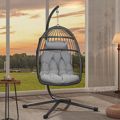 YITAHOME Egg Swing Chair with Stand and Cushions