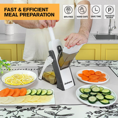 Adjustable Mandoline Slicer and Veggie Chopper