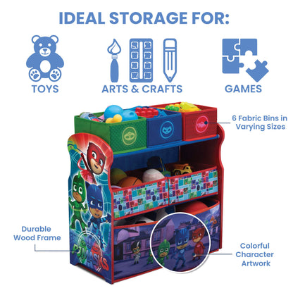 Delta Children Multi-Bin Toy Organizer, PJ Masks