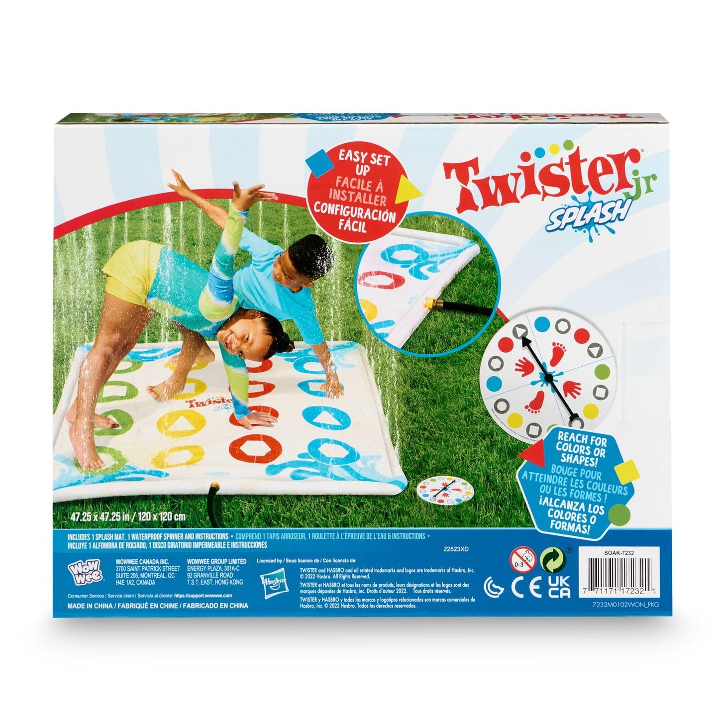 Hasbro Twister Jr. Splash – Outdoor Inflatable Water Twister Game for Kids