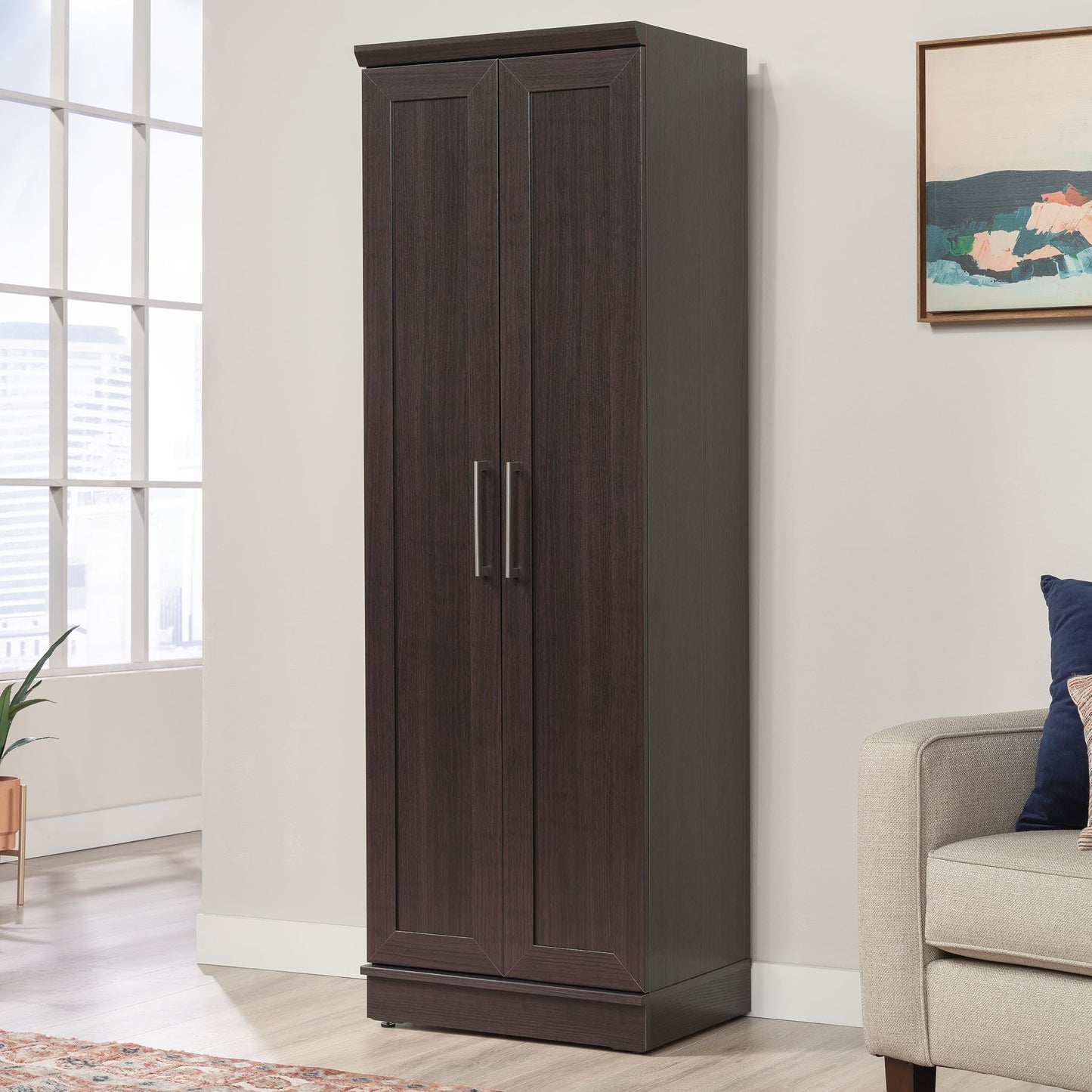 Sauder Kitchen Pantry Storage Cabinet with Shelves