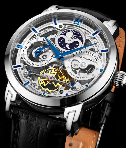 Stuhrling Original Men's Automatic Leather Watch