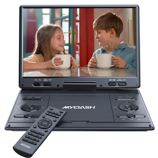 14.9" Portable DVD Player with Swivel Screen