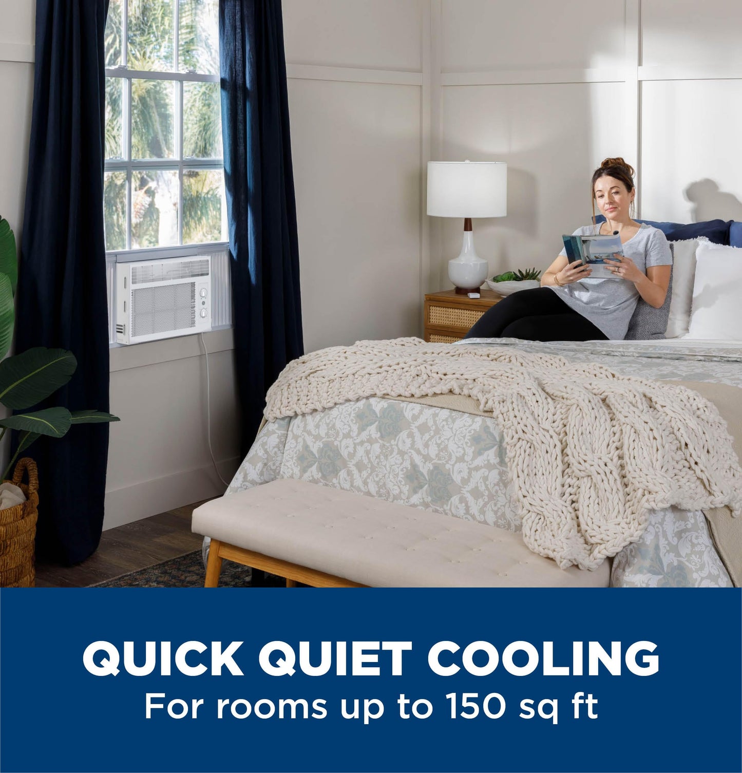 GE 5,000 BTU Window Air Conditioner for Small Rooms