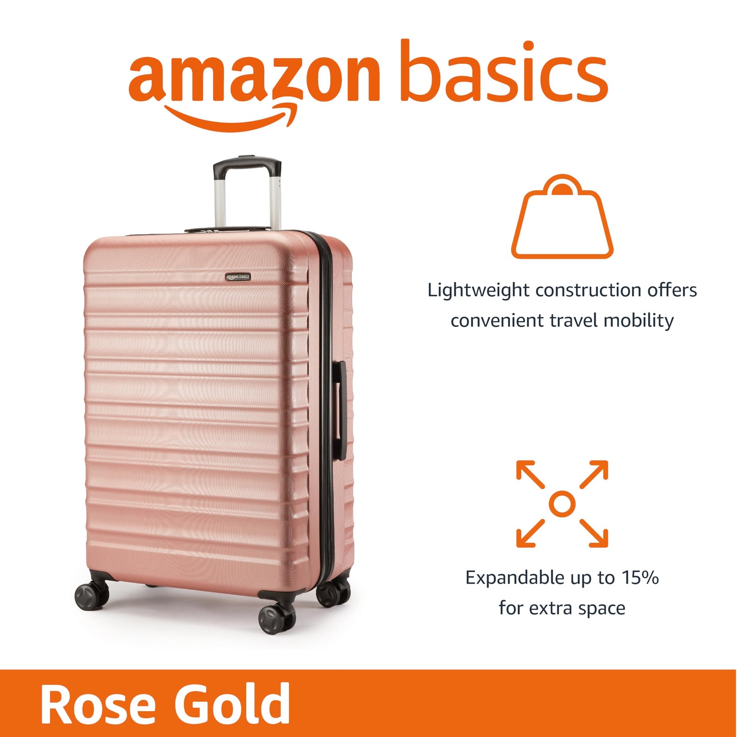 Amazon Basics 30-Inch Expandable Hardside Luggage