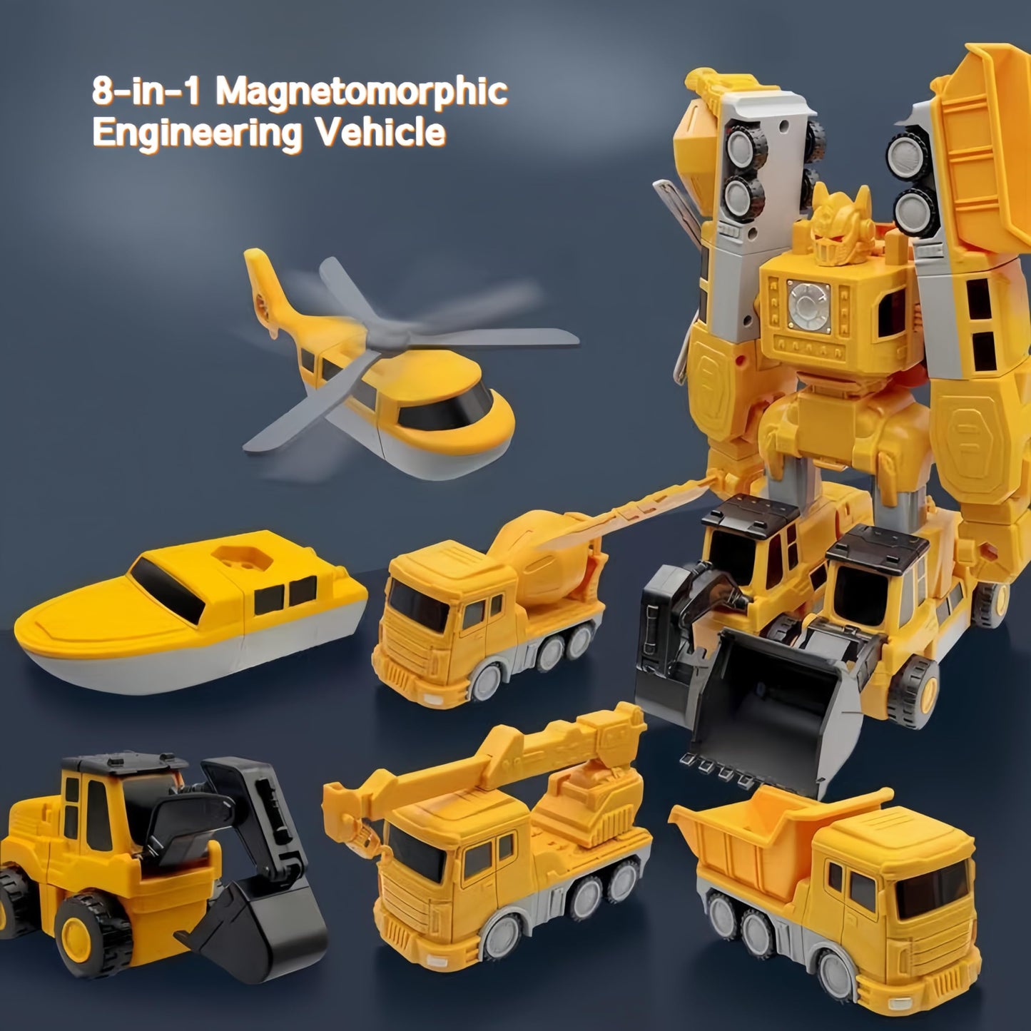 35 Piece Magnetic Cars and Trucks Toy Set for Kids