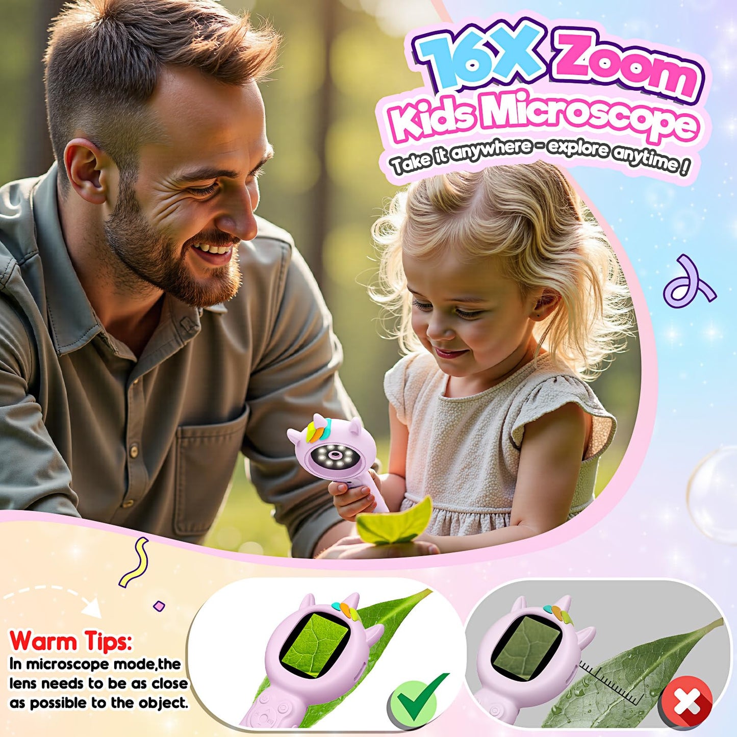 2 in 1 Kids Microscope & Camera STEM Kit