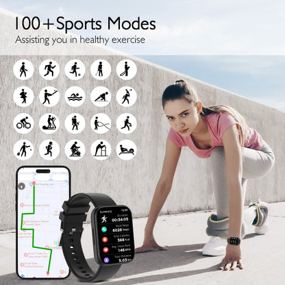 LOJUSIMEH Bluetooth Call Smartwatch for Fitness