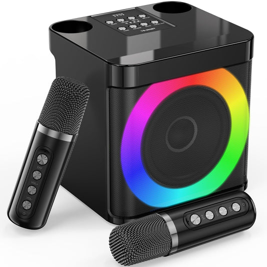 Karaoke Machine with 2 Wireless Microphones