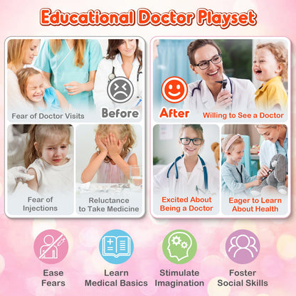 Doctor Play Set for Kids with Stethoscope