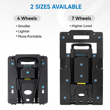 TICONN Portable Heavy Duty Folding Hand Truck
