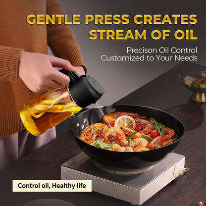 Oil Dispenser Spray Bottle for Cooking 16.9 Oz