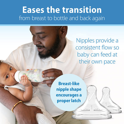 Dr. Brown's Anti-Colic Wide-Neck Baby Bottles 2-Pack