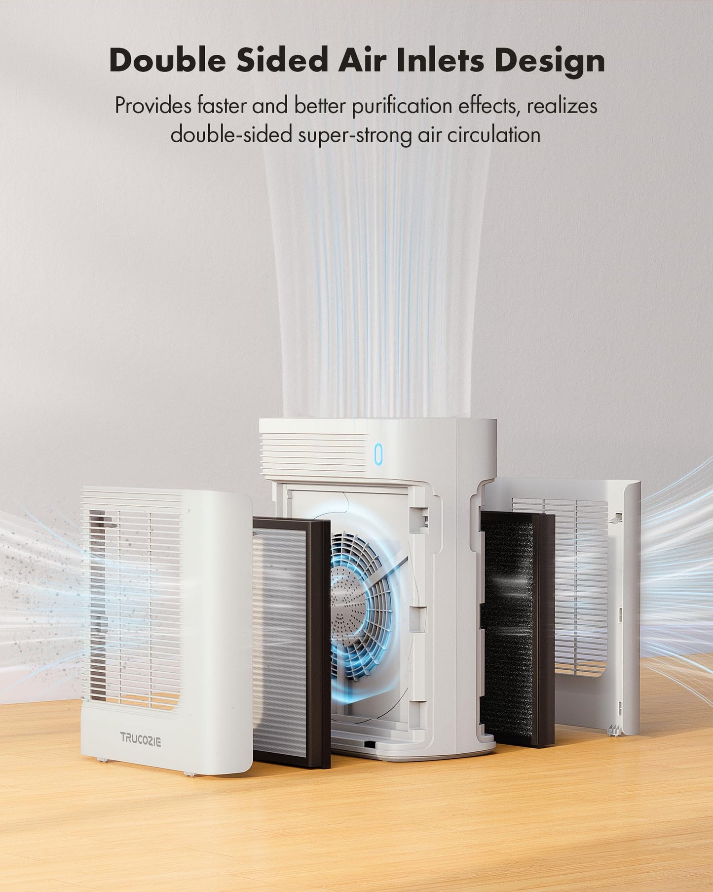 Trucozie HEPA Air Purifier for Large Rooms